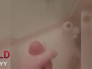 Young Guard cum in shower after work