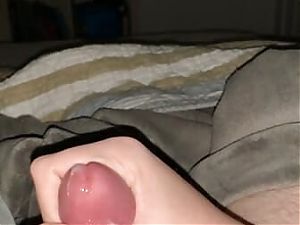 Cumming hard with my cock and balls tied